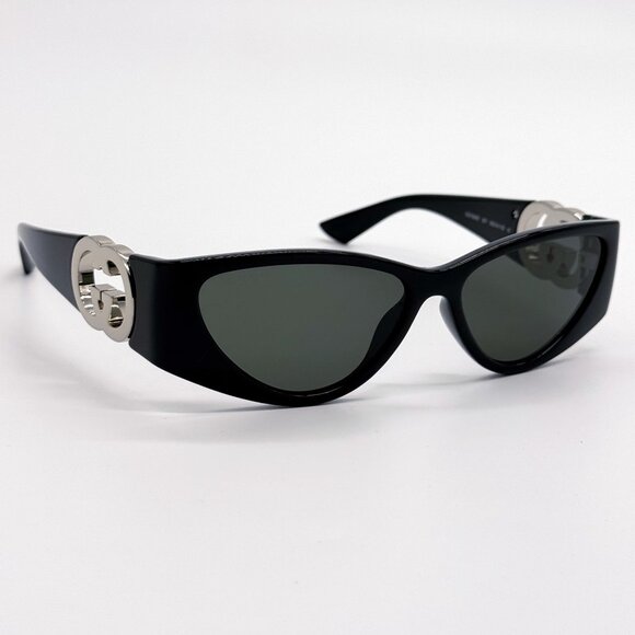 NEW GUCCI GG1824S 001 WOMEN BLACK SUNGLASSES GUCCI - Picture 8 of 12